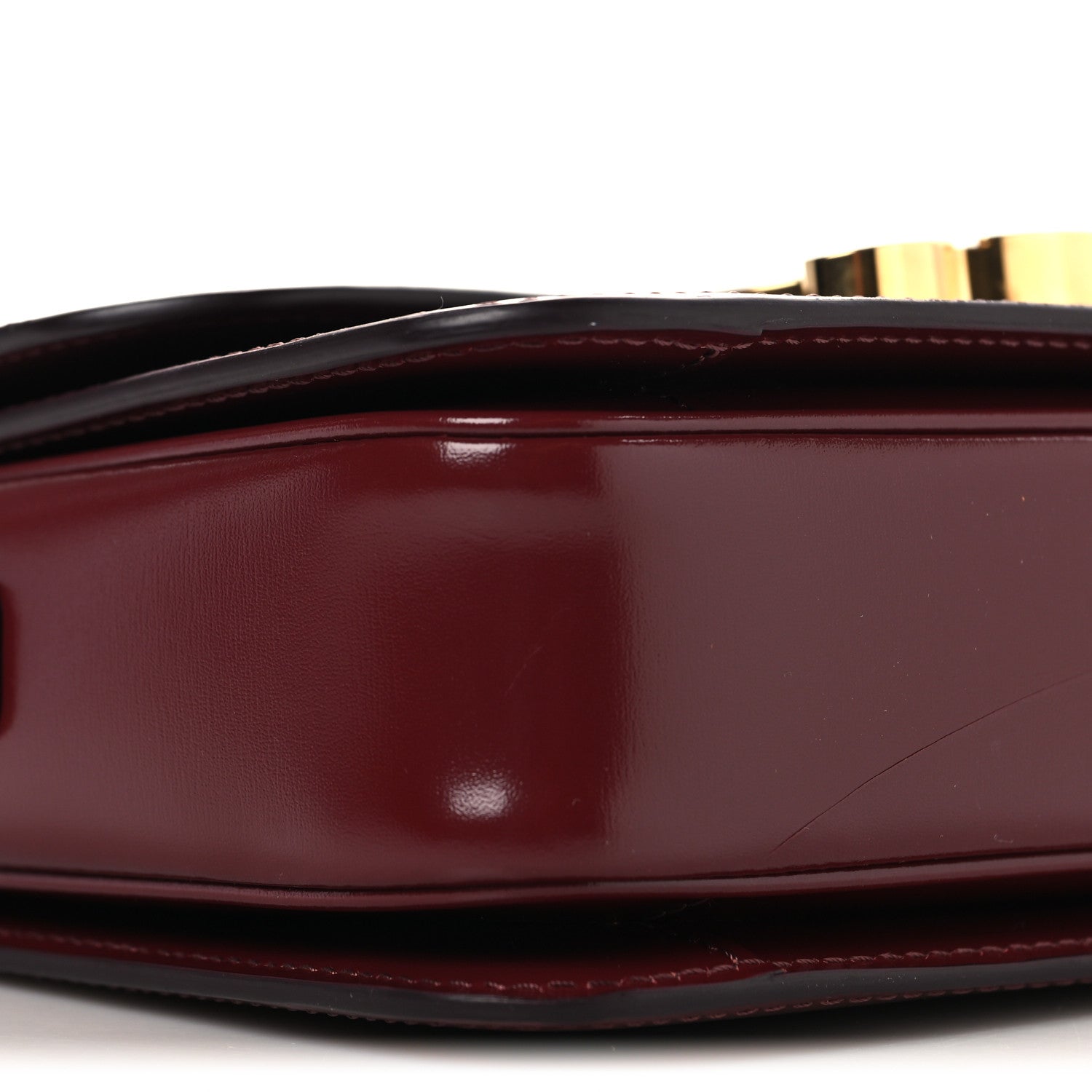 Celine Shiny Calfskin Teen Triomphe Light Burgundy 8 of 9