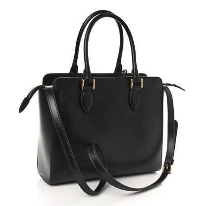 Prada Saffiano Soft Calfskin Small Zippered Tote Black 3 of 9