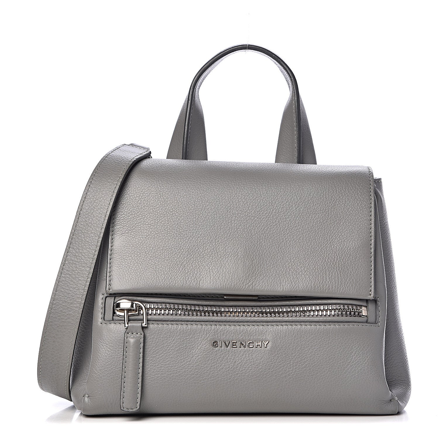 Givenchy Calfskin Mini Pandora Pure Flap Bag Pearl Grey 1 of 10