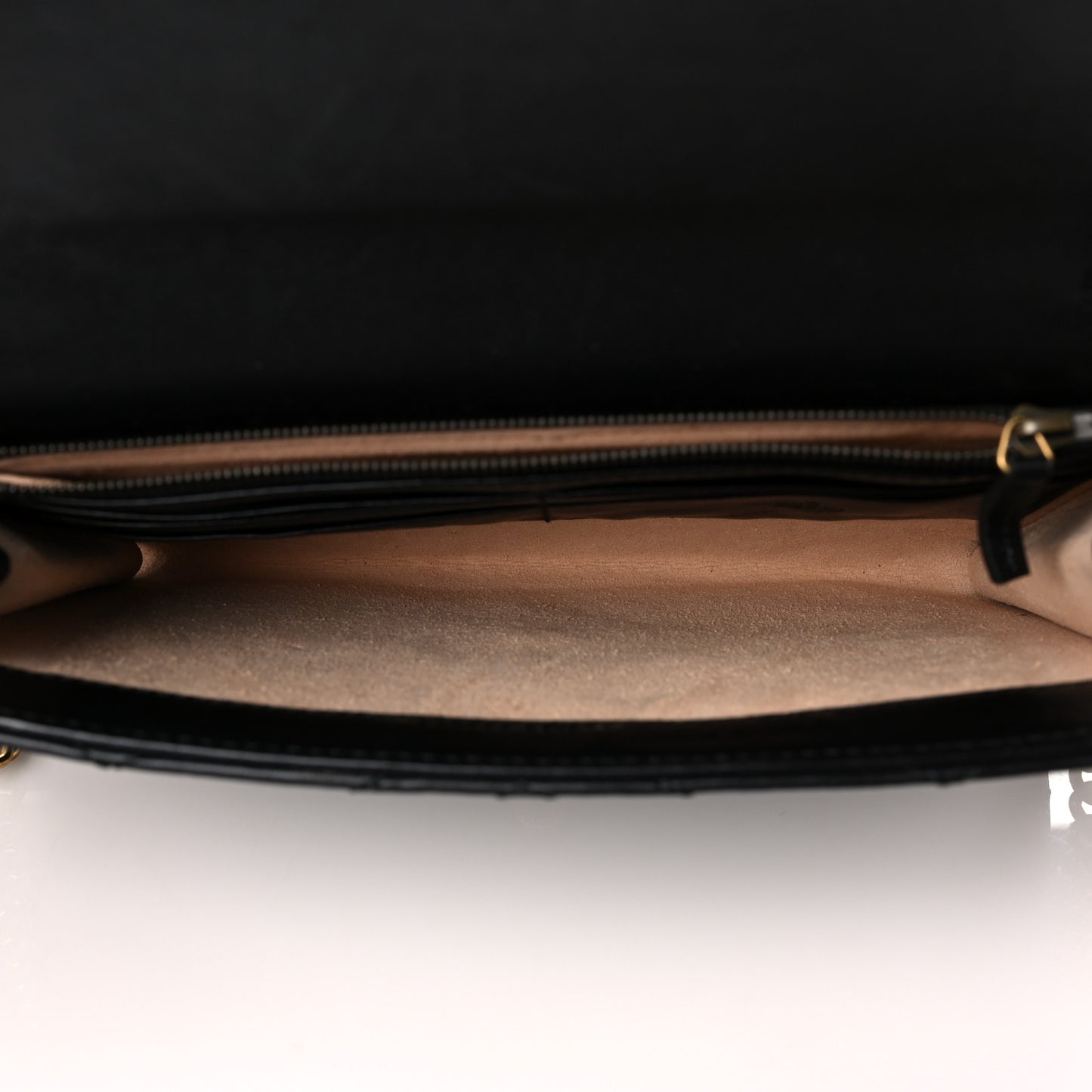 Calfskin Matelasse Mini GG Marmont Chain Wallet Black