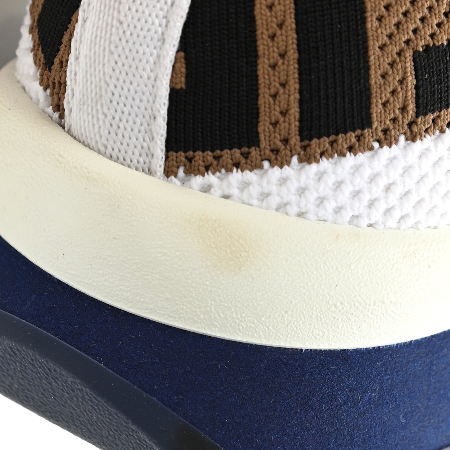 Stretch Yarn FF Stiff Band Rockoko Sneakers 36 White Tobacco Red