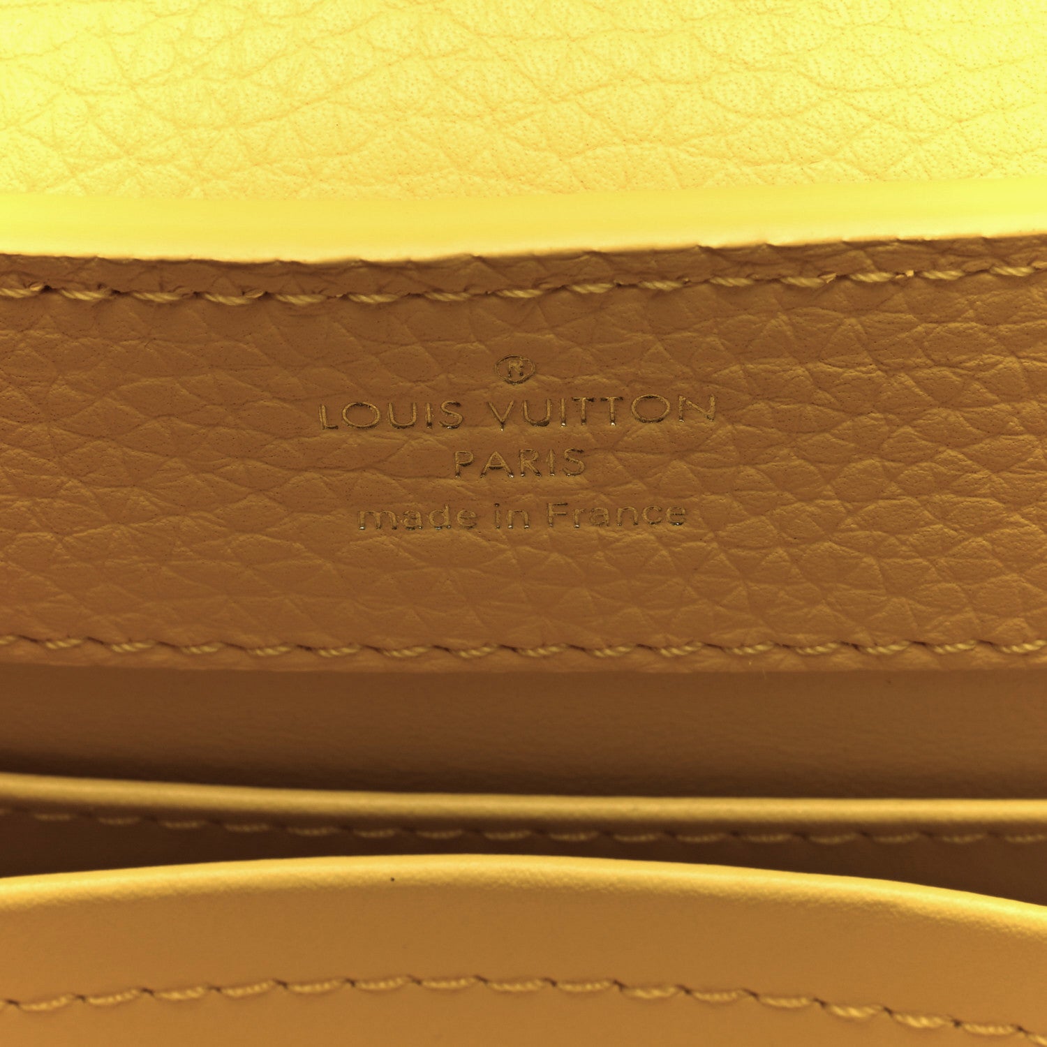 Louis Vuitton Taurillon Mini Capucines Yellow 6 of 10