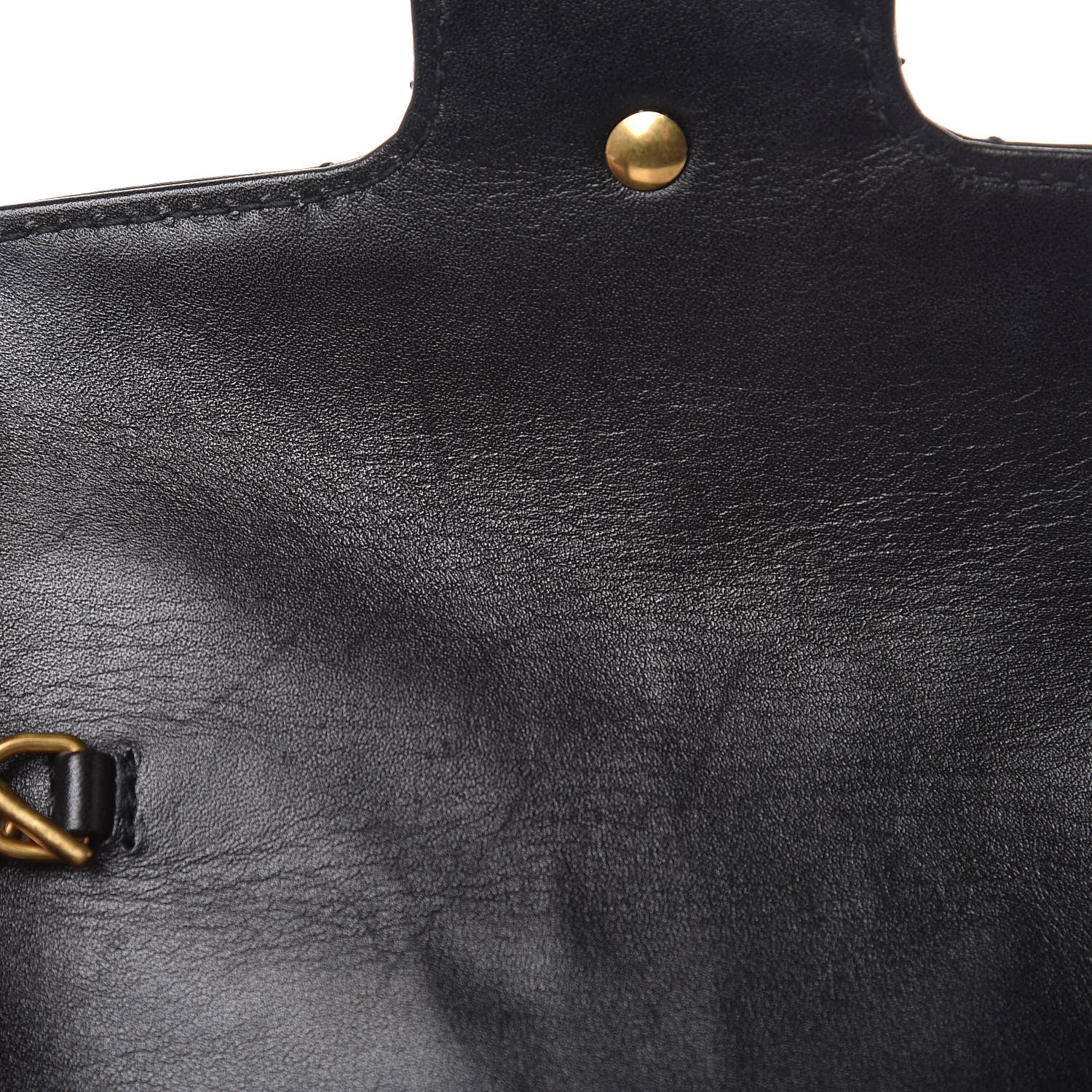 Gucci Calfskin Matelasse Super Mini GG Marmont Shoulder Bag Black 11 of 11