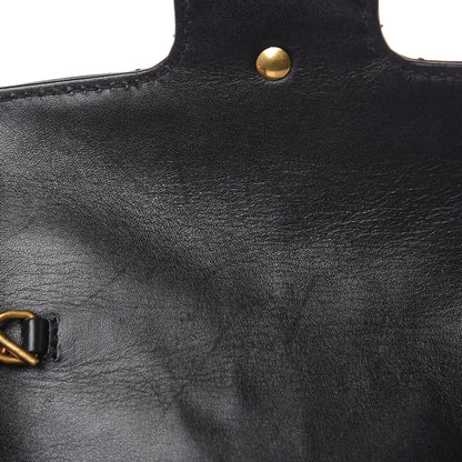 Gucci Calfskin Matelasse Super Mini GG Marmont Shoulder Bag Black 11 of 11
