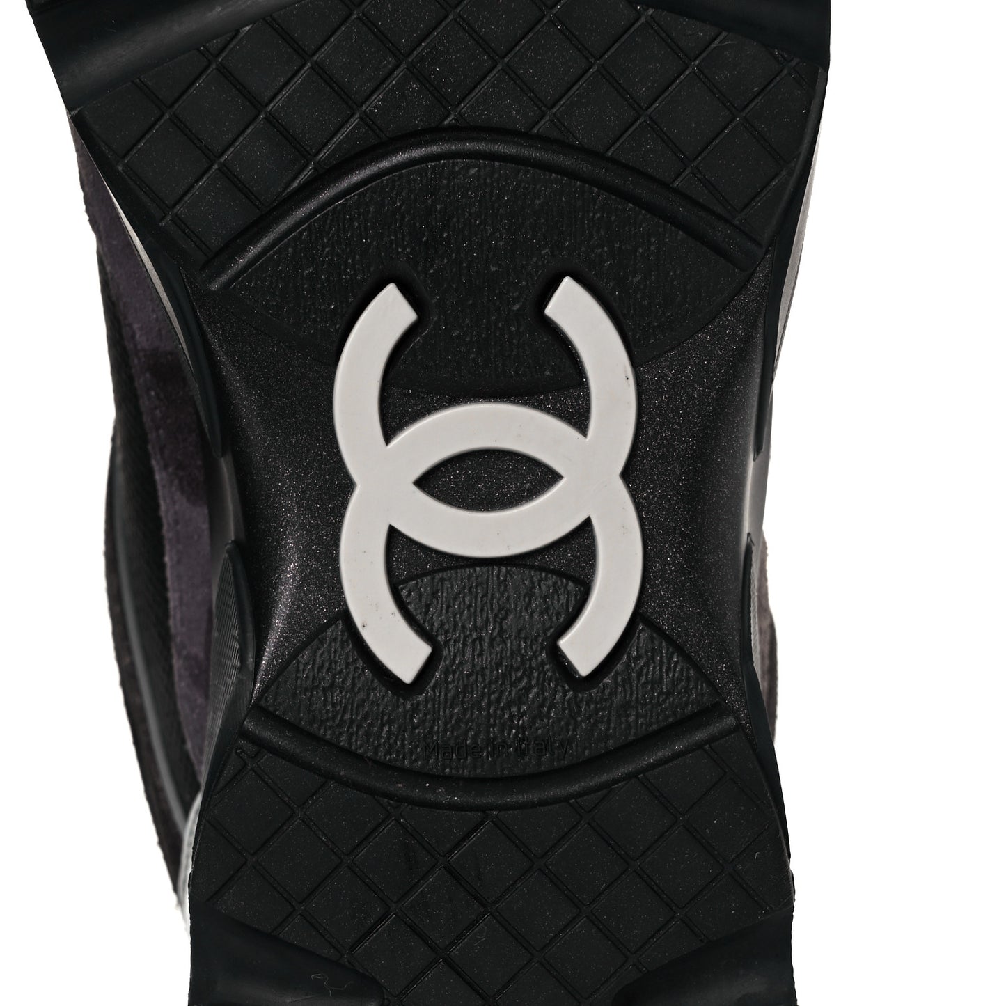 Calfskin Suede CC Sneakers 38 Black