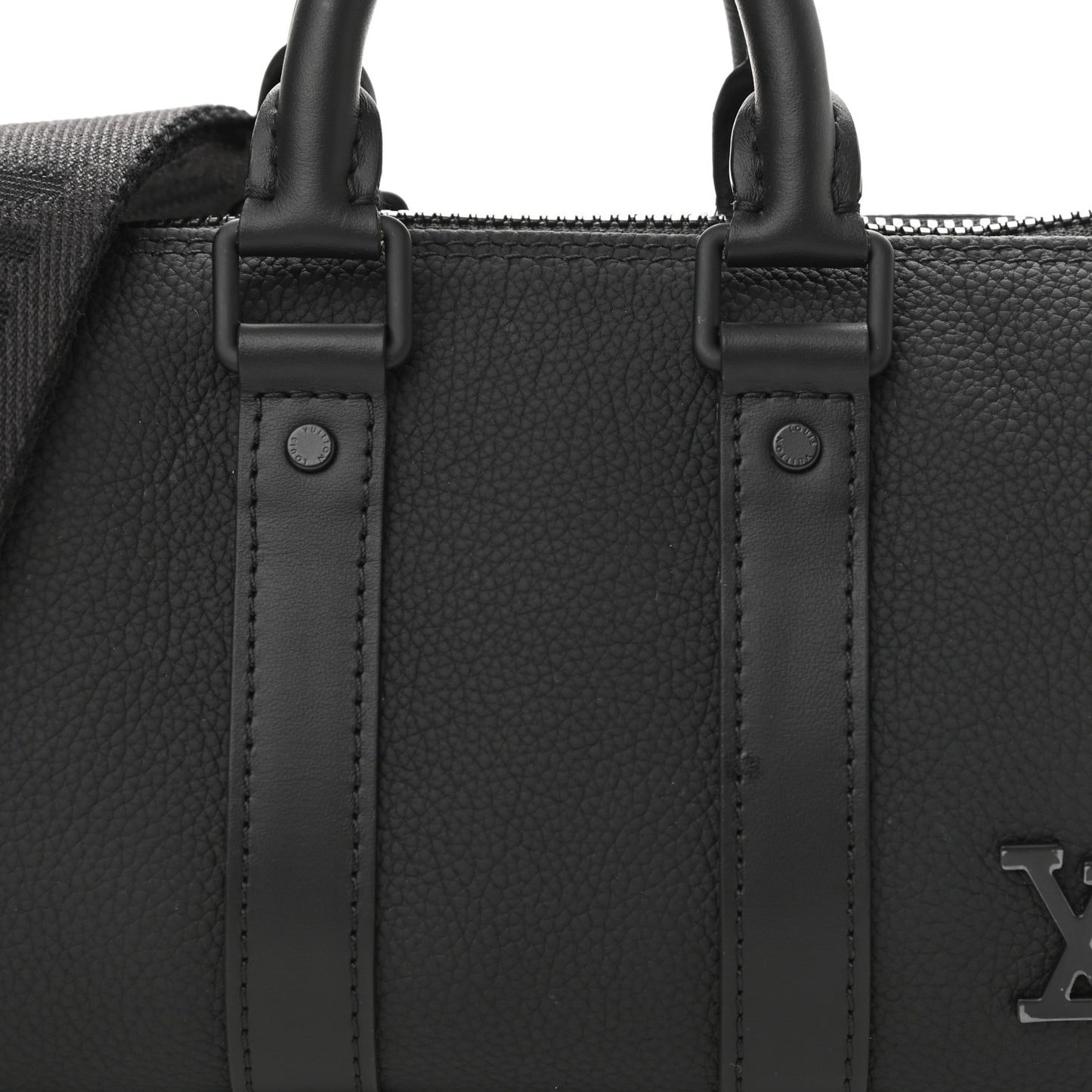 Grained Calfskin Aerogram Keepall XS Black