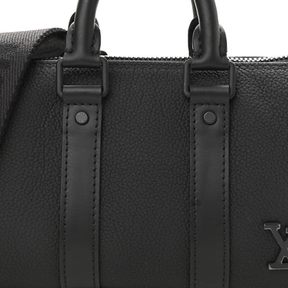 Louis Vuitton Grained Calfskin Aerogram Keepall XS Black 7 of 10