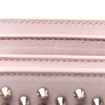 Christian Louboutin Calfskin Small Triloubi Paris Spikes Chain Bag Ballerina Silver 11 of 12