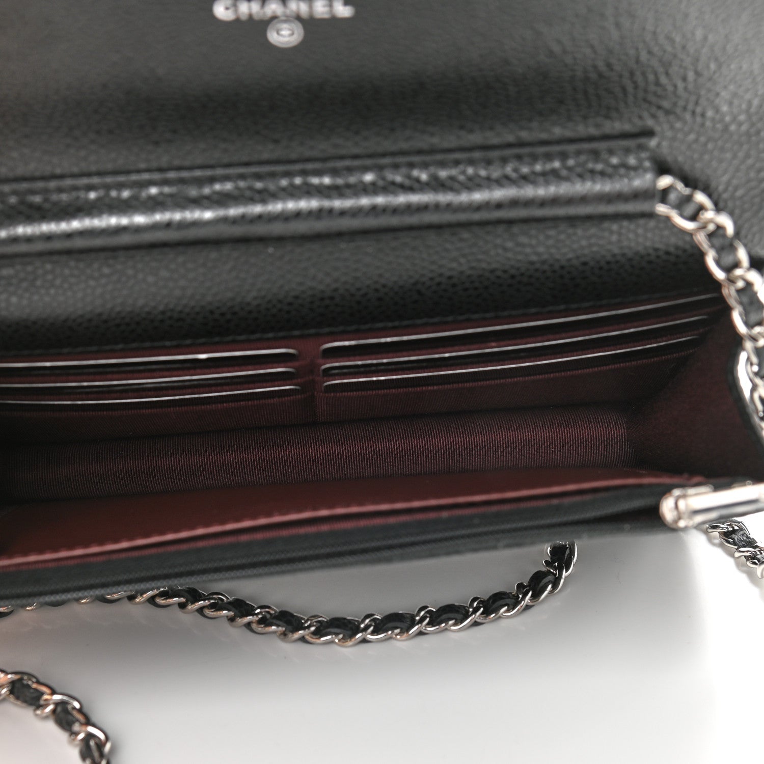 Chanel Caviar Quilted Wallet On Chain WOC Black 5 of 10