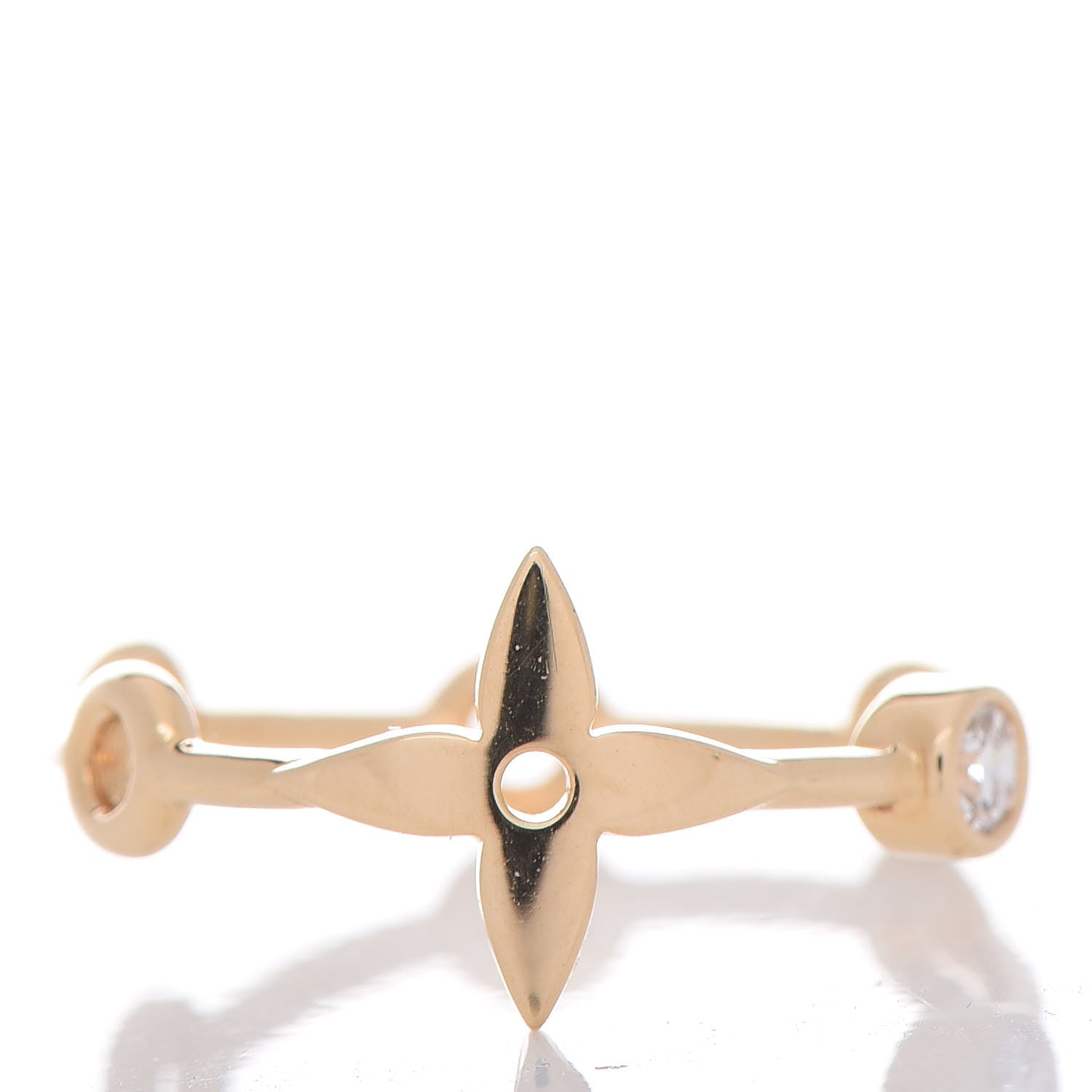 Louis Vuitton 18K Gold Diamond Monogram Idylle Blossom Ring Set 48 4.5 6 of 10