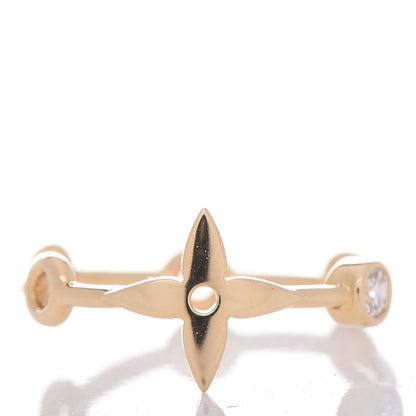 Louis Vuitton 18K Gold Diamond Monogram Idylle Blossom Ring Set 48 4.5 6 of 10