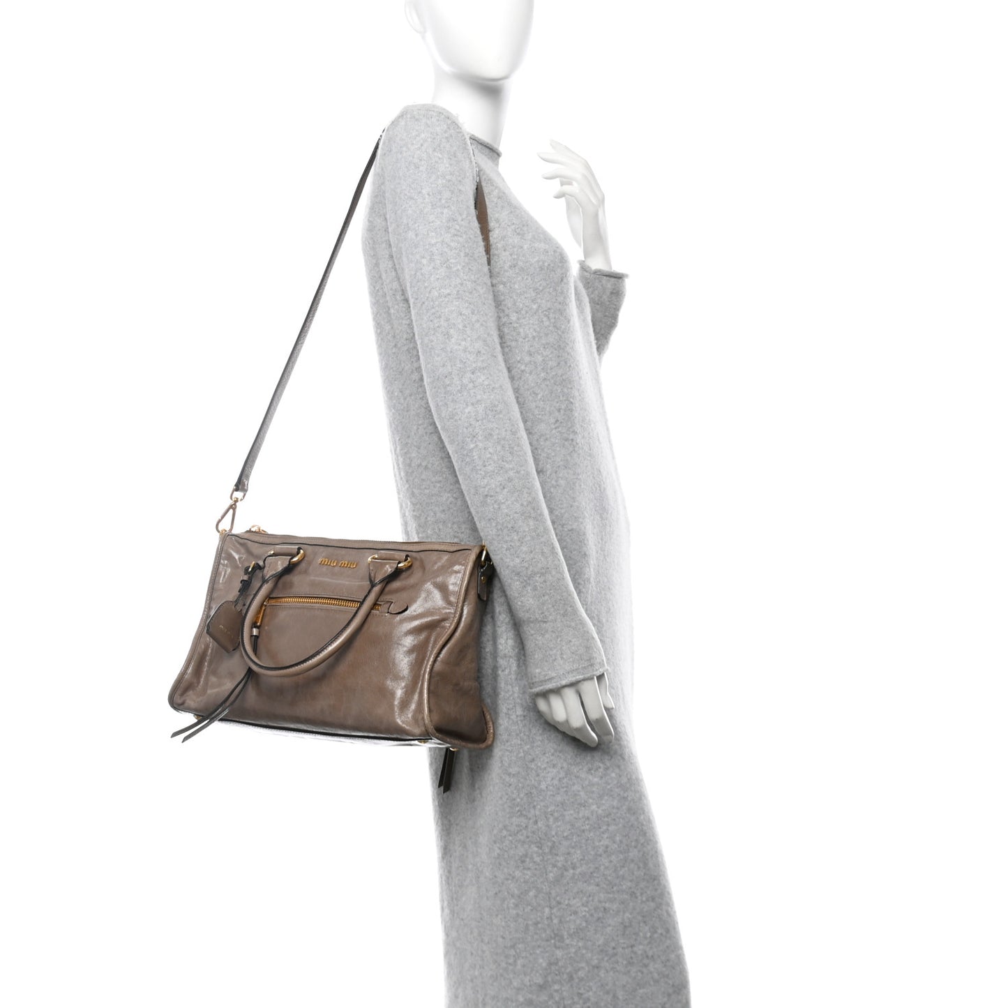 Vitello Shine Zip Tote Ginuco