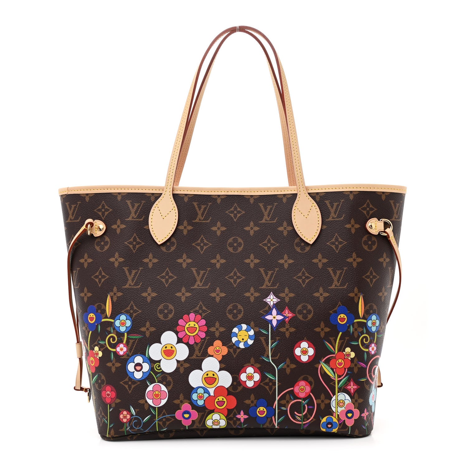 Louis Vuitton LV X TM Monogram Flowers Neverfull MM 1 of 10
