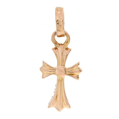 Chrome Hearts 22k Yellow Gold Cross Drop Single Earring 1 of 5