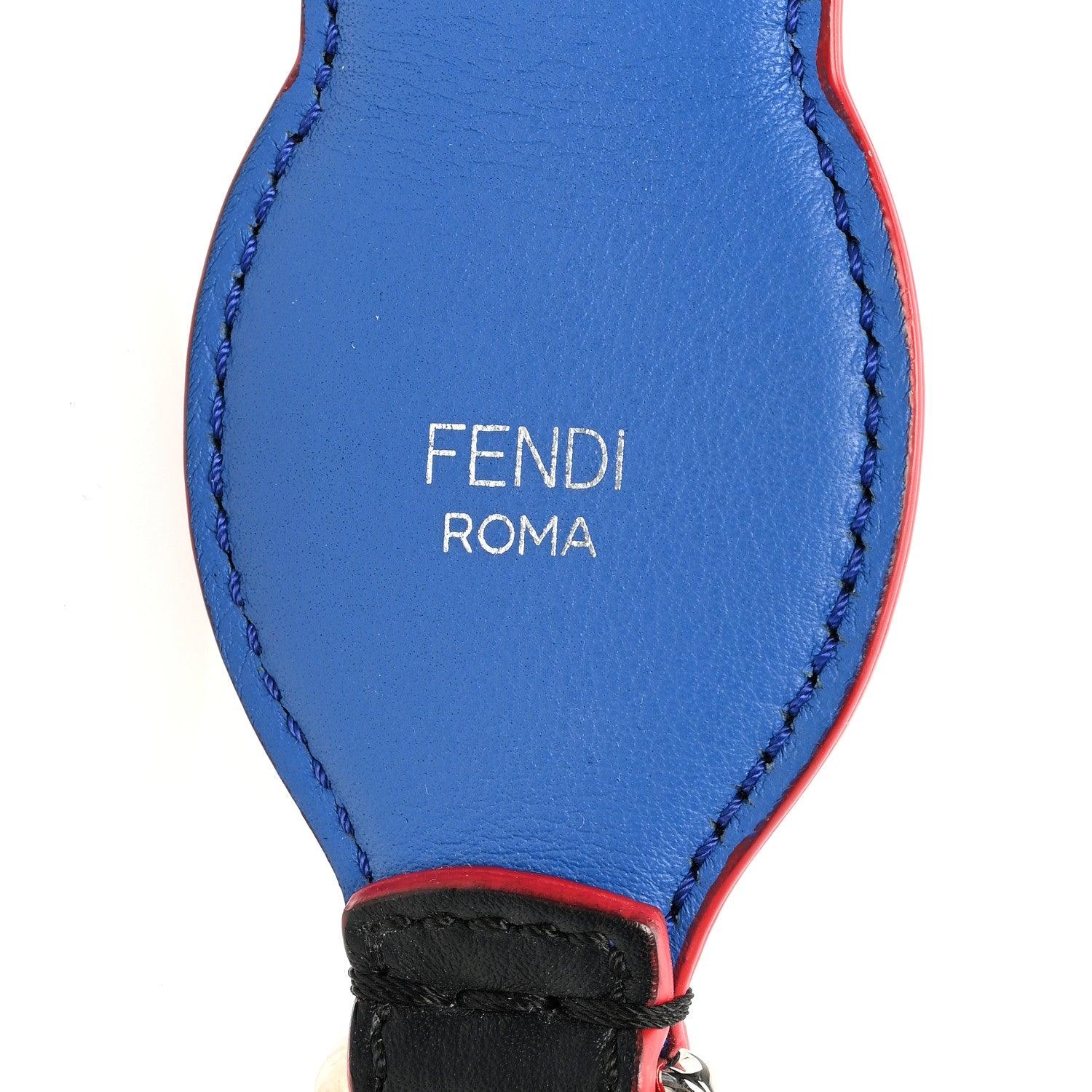 Fendi Vitello Dolce Plexiglass Flowerland Studded Strap You Blue Multicolor 3 of 3