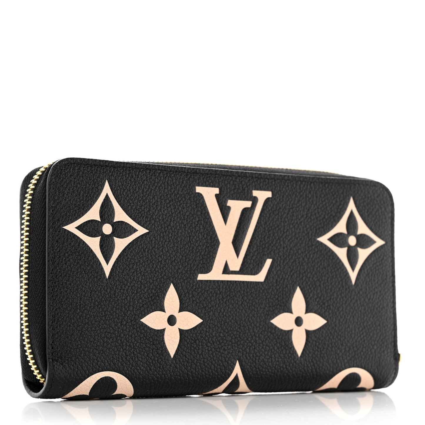 Empreinte Monogram Giant Zippy Wallet Black Beige