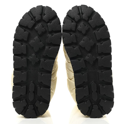 Prada Re-Nylon Piuma Triangle Logo Padded Drawcord 20mm Snow Boots 37 Avorio 5 of 8