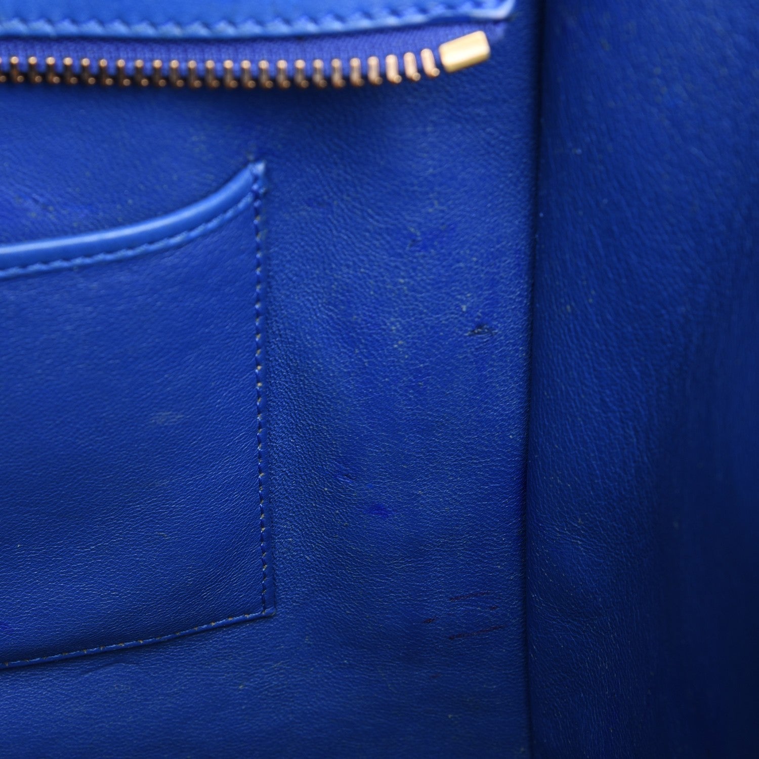 Celine Smooth Calfskin Mini Luggage Electric Blue 25 of 26