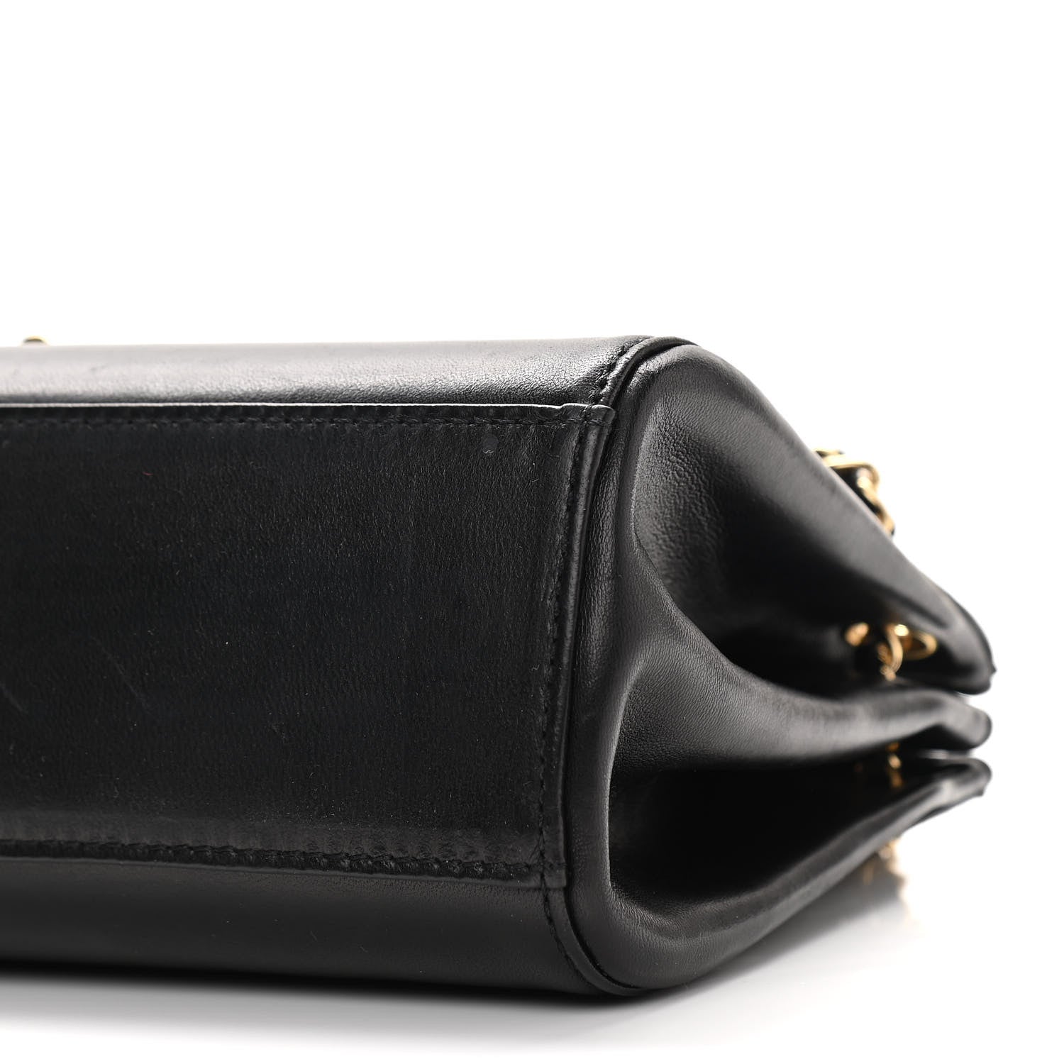 Chanel Lambskin Chocolate Bar Accordion Mademoiselle Black 10 of 10
