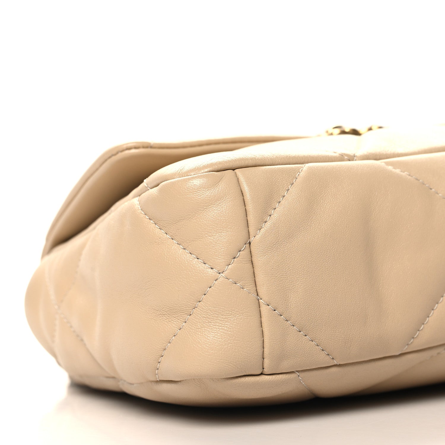 Chanel Lambskin Quilted Medium Chanel 19 Flap Beige 9 of 11
