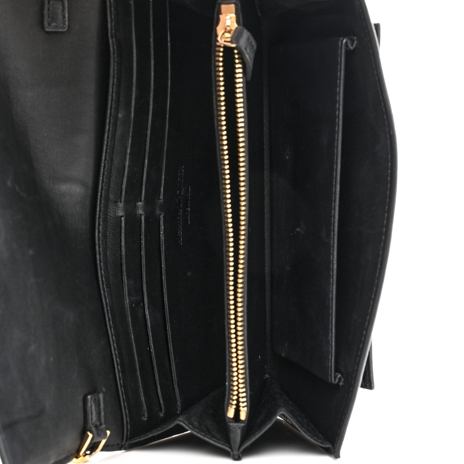 Alexander McQueen Pebbled Calfskin Skull Wallet on Chain Black 5 of 13