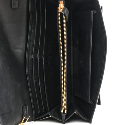 Alexander McQueen Pebbled Calfskin Skull Wallet on Chain Black 5 of 13