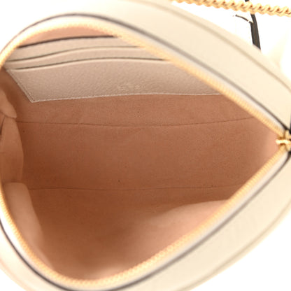 Gucci Textured Calfskin Web Mini Ophidia Round Backpack Mystic White 5 of 10