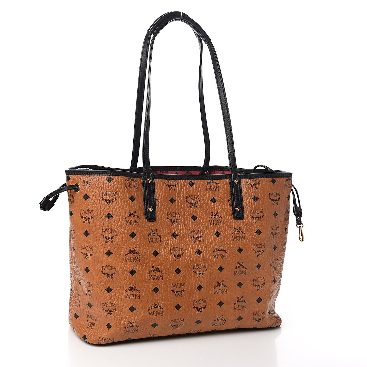 Visetos Medium Project Reversible Shopper Tote Cognac