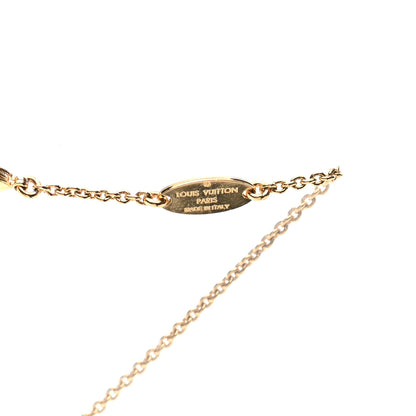 Louis Vuitton Crystal Essential Glory LV Necklace Gold 6 of 6