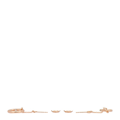 Hermes 18K Rose Gold PM Farandole Drop Earrings 3 of 5