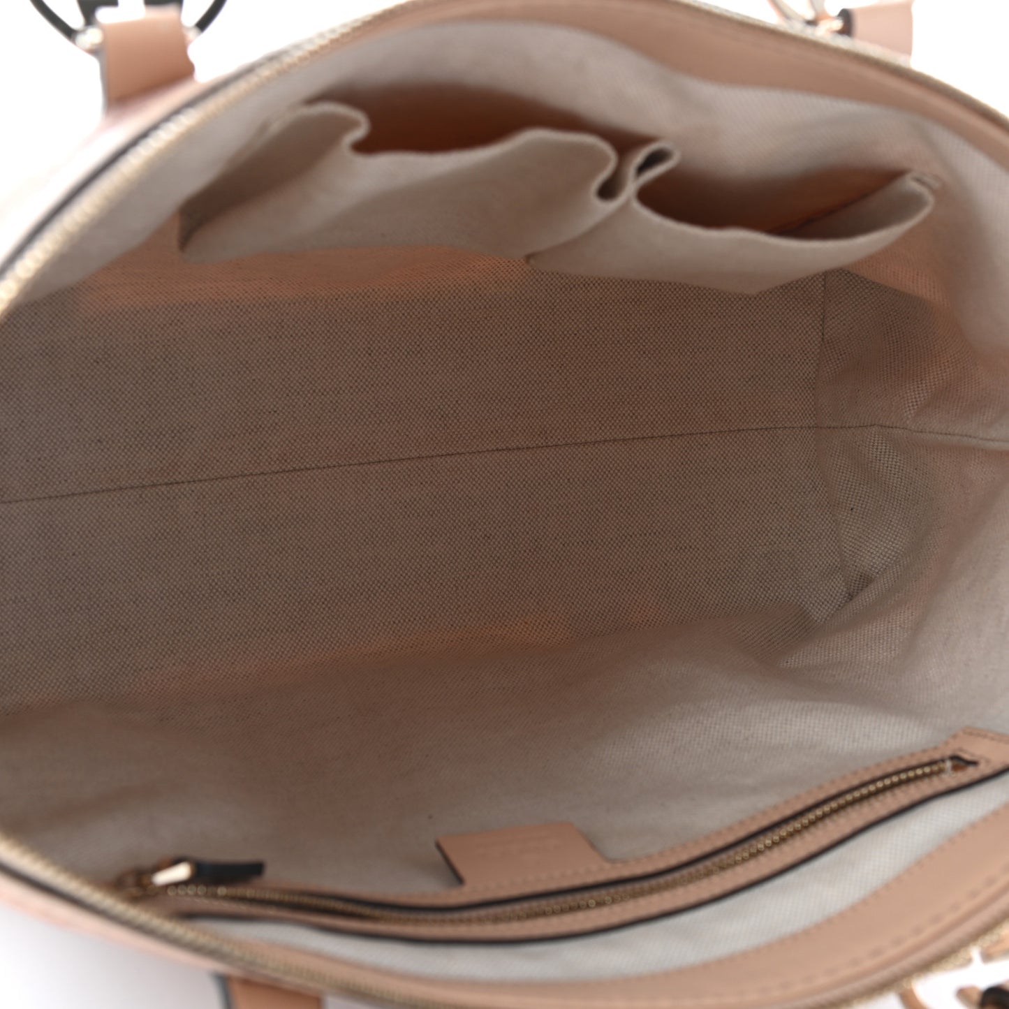 Metallic Monogram Small Lovely Heart Tote Pink
