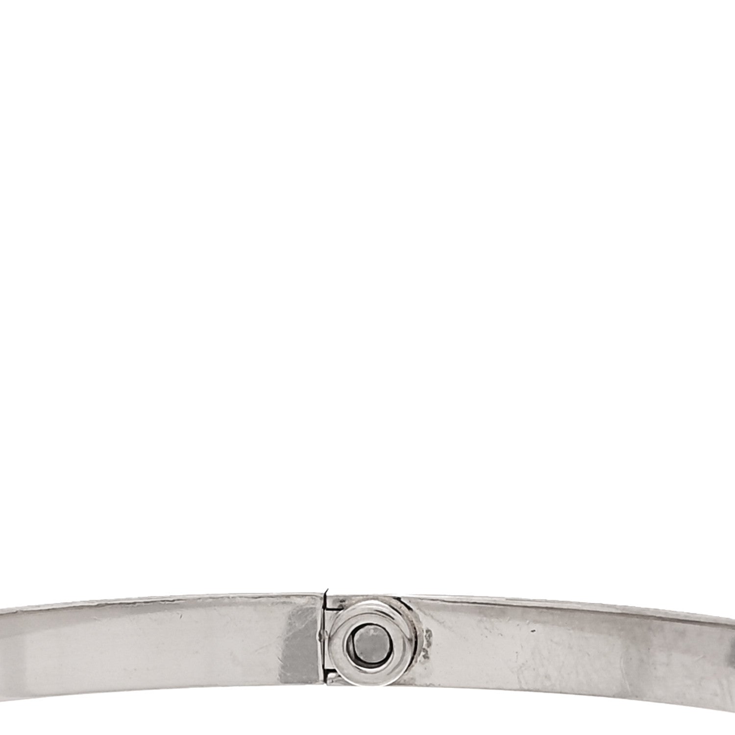 Cartier 18K White Gold Small LOVE Bracelet 17 5 of 9