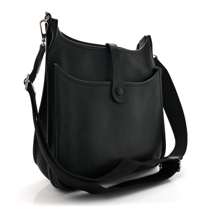 Hermes Taurillon Clemence Evelyne III GM Black 3 of 14