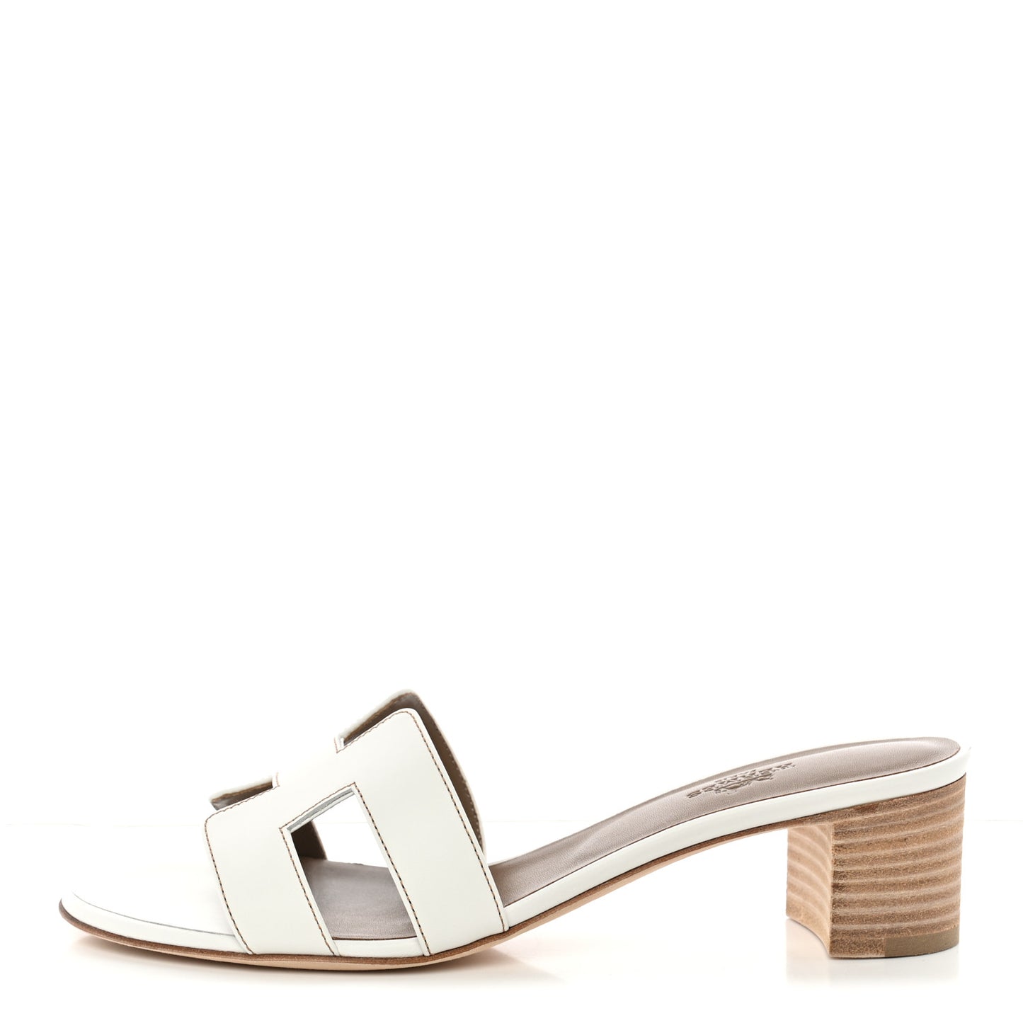 Calfskin Oasis Sandals 38.5 White