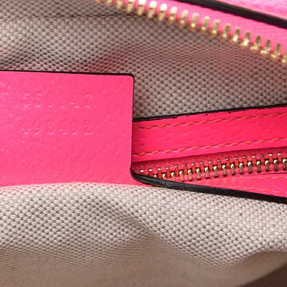 Gucci Canvas Flora Floral Shoulder Bag White Fuchsia Fluo 6 of 8