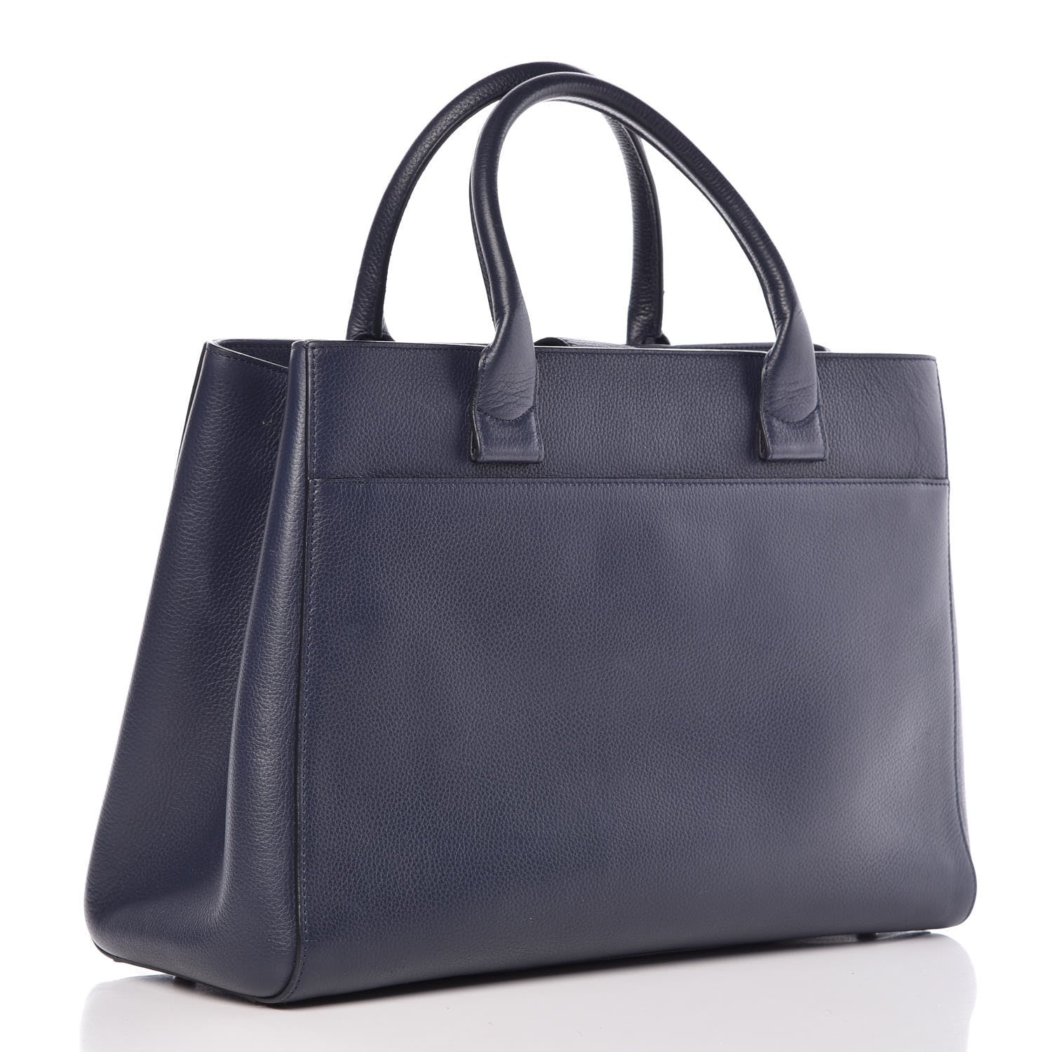 Chanel Grained Calfskin Medium Neo Executive Shopper Tote Dark Blue 3 of 14