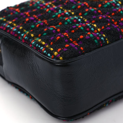 Saint Laurent Tweed Calfskin Monogram Lou Camera Bag Black 10 of 11