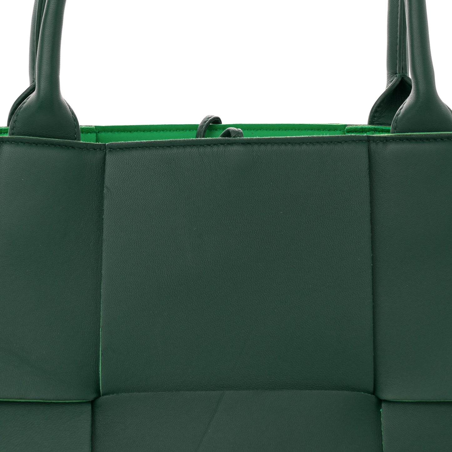 Calfskin Maxi Intrecciato Medium Arco Tote Raintree