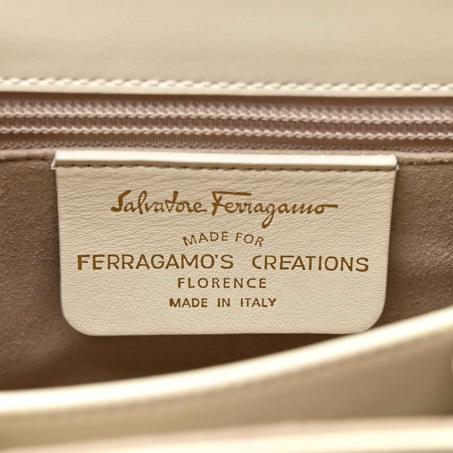 Salvatore Ferragamo Brushed Off Calfskin Small Iconic Top Handle Bag Magnolia 7 of 13