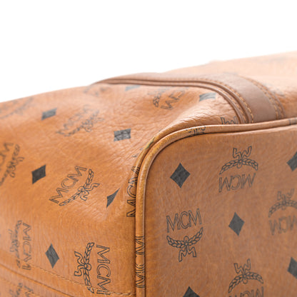 MCM Visetos Shopping Tote Cognac 9 of 21