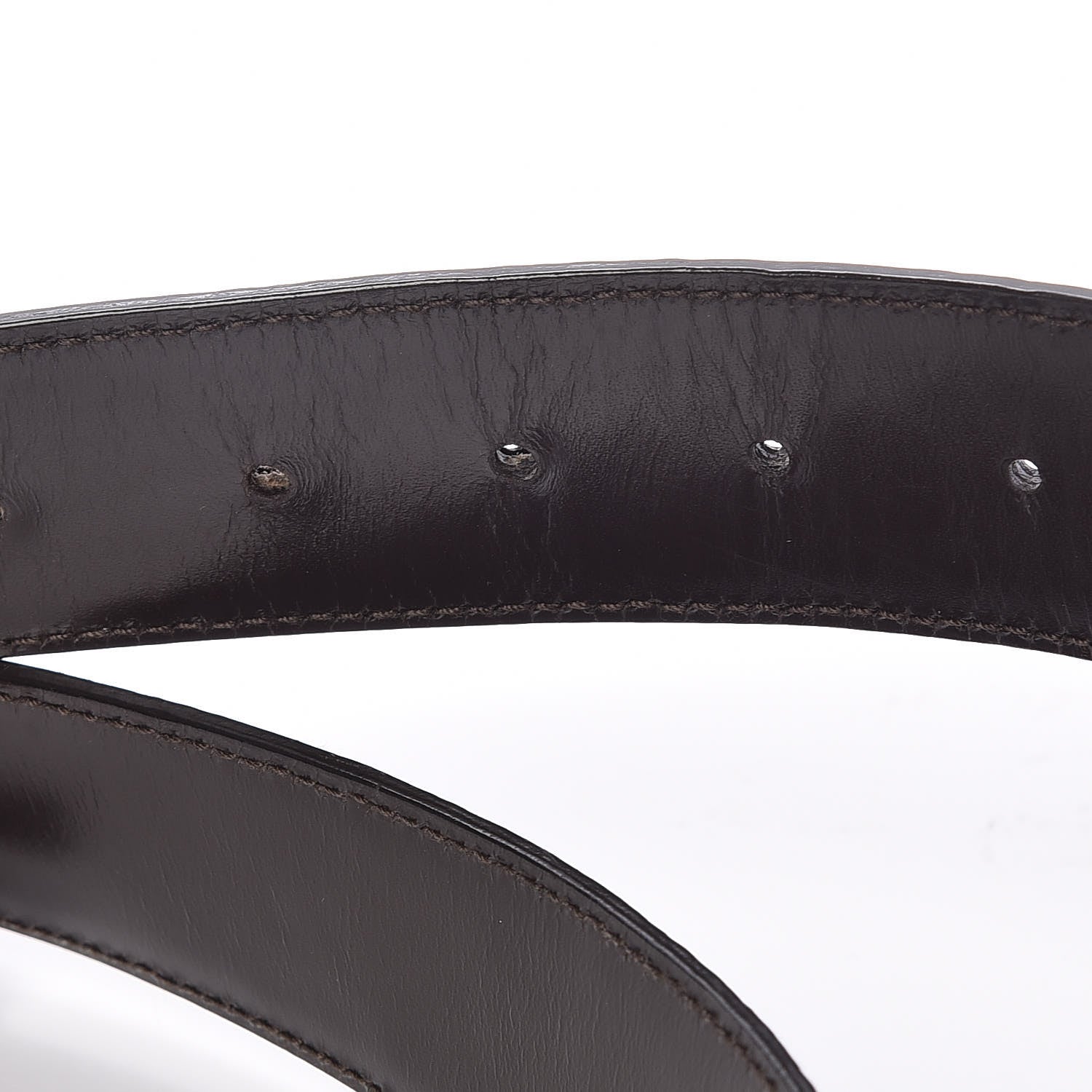Gucci Guccissima Interlocking G Belt 100 40 Dark Brown 6 of 7
