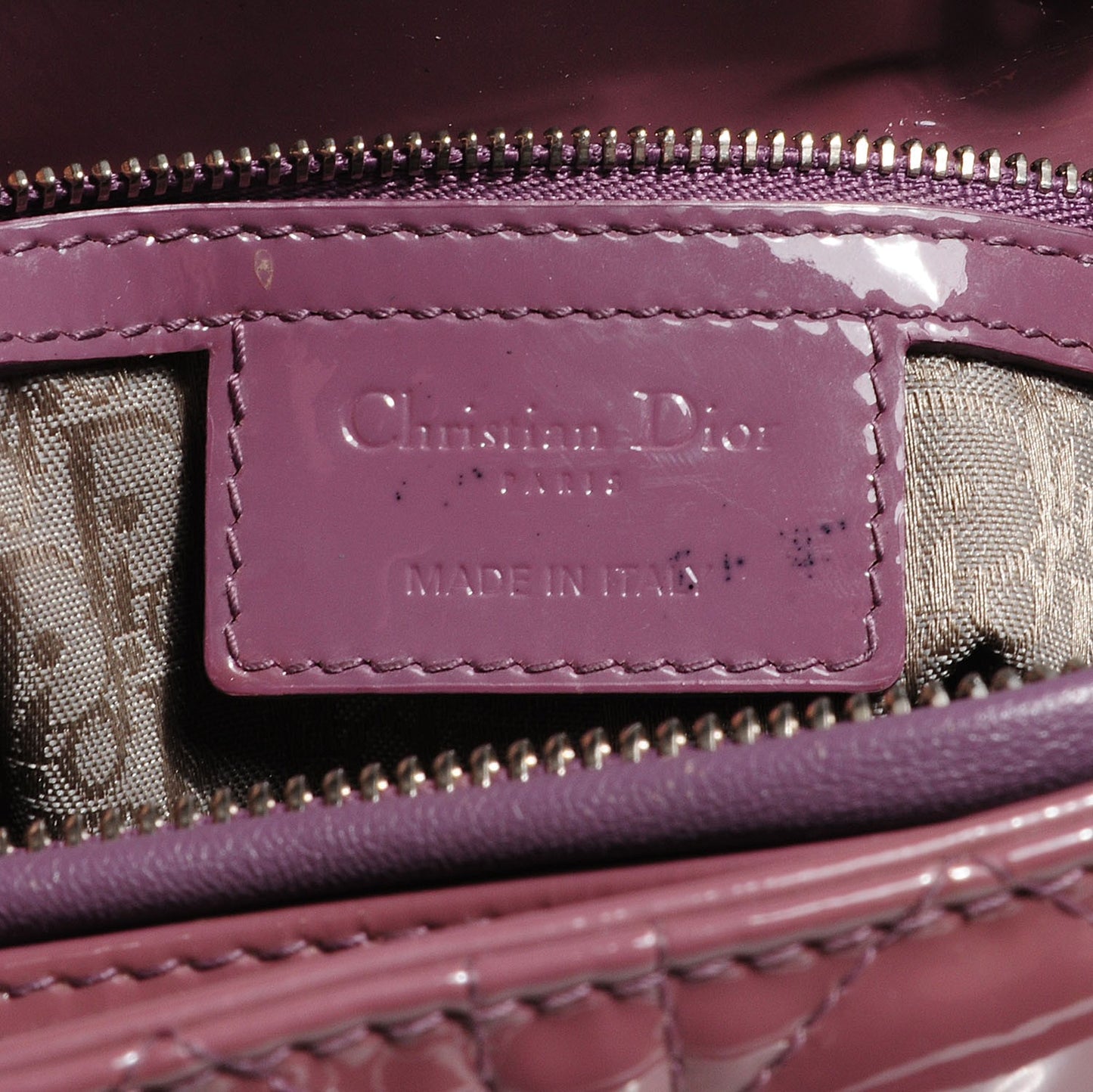 Patent Cannage Large Lady Dior