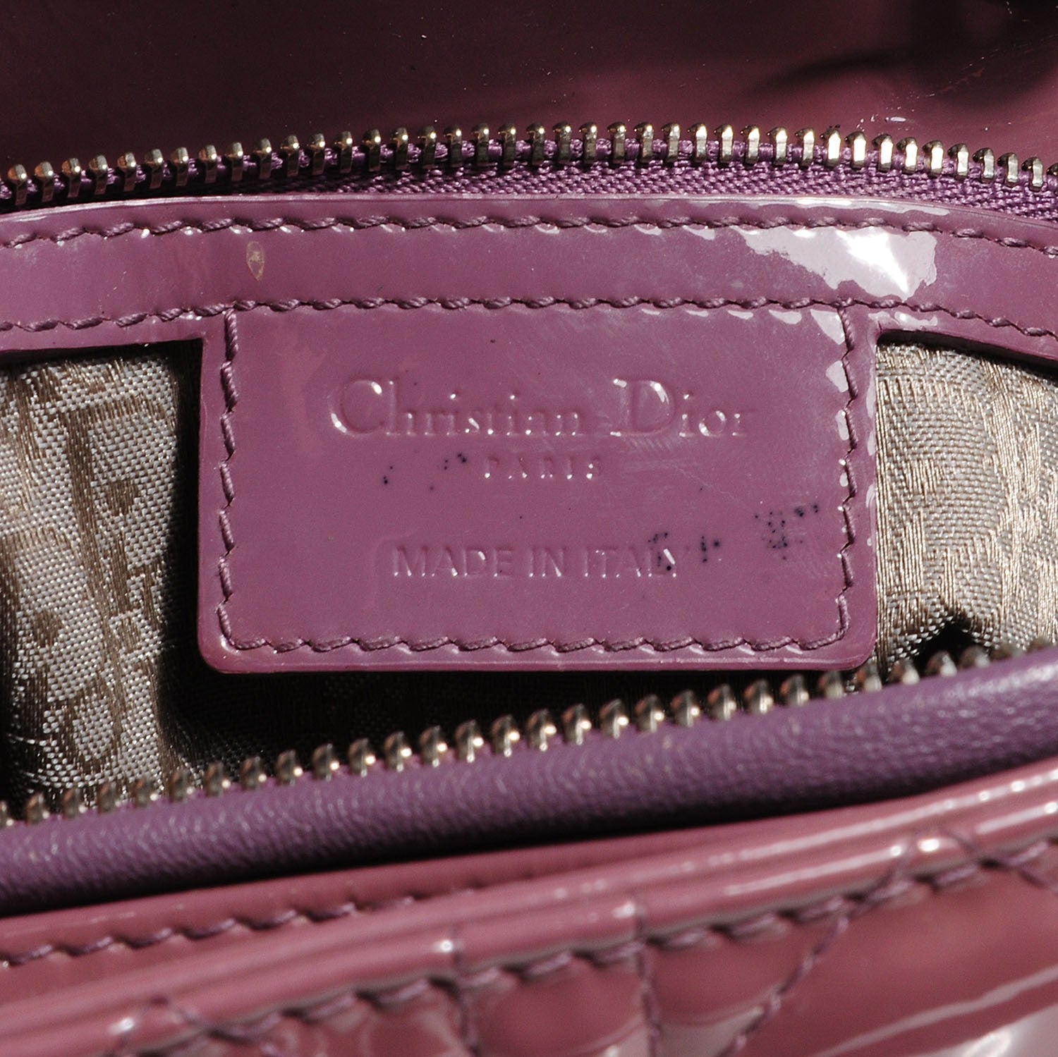 Christian Dior Patent Cannage Large Lady Dior 6 of 7