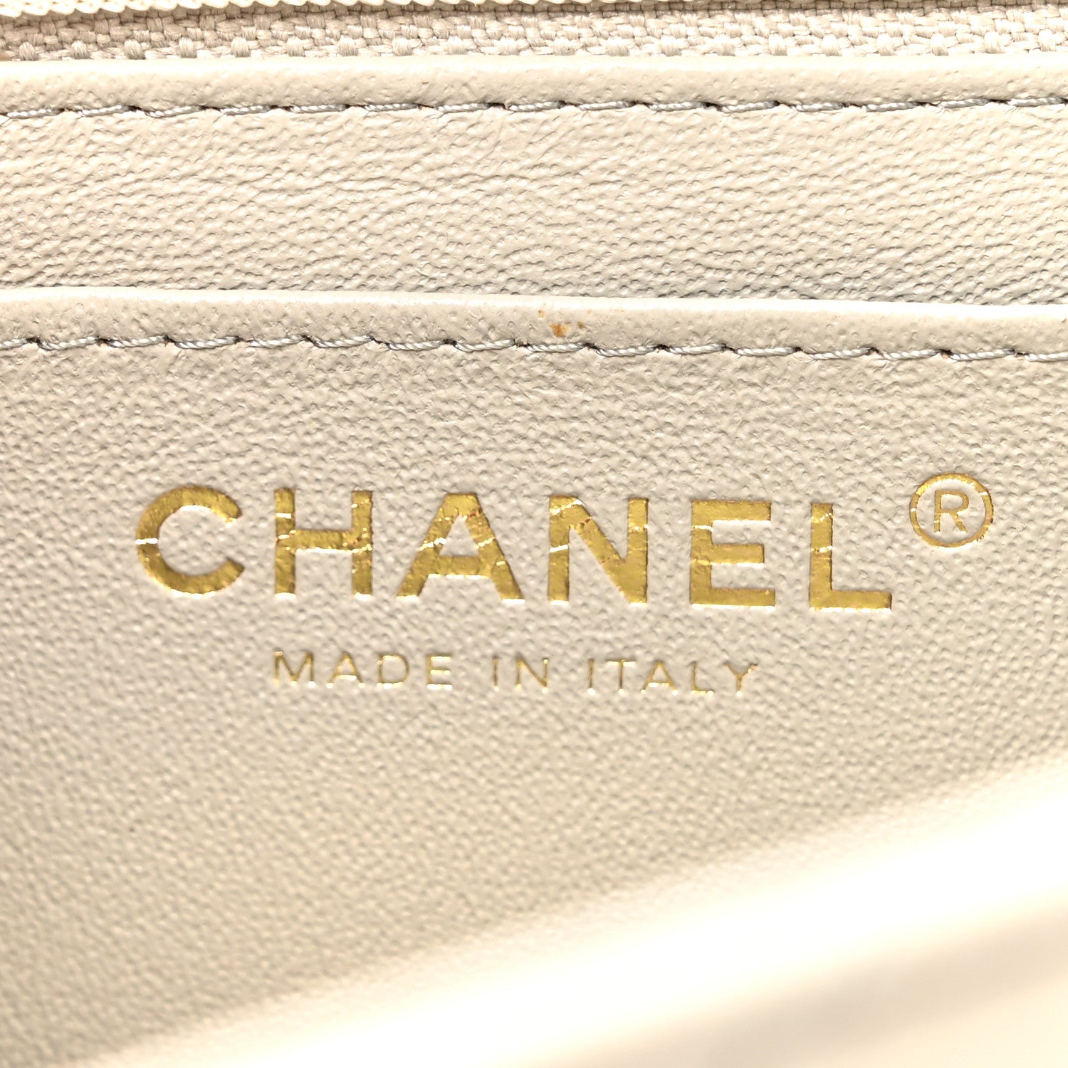 Chanel Lambskin Quilted Mini Square Flap Grey 6 of 13