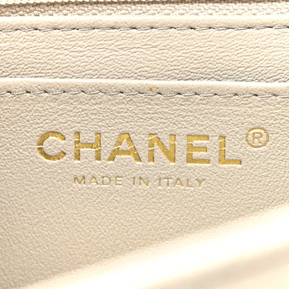 Chanel Lambskin Quilted Mini Square Flap Grey 6 of 13