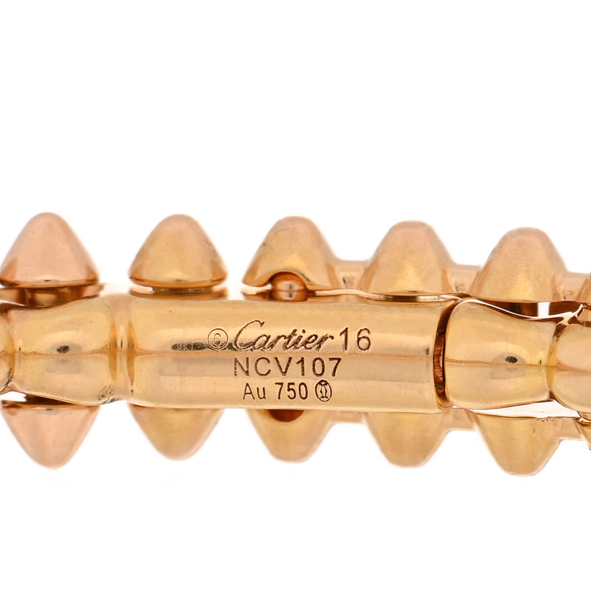 Cartier 18K Pink Gold Small Clash De Cartier Bracelet 16 3 of 4