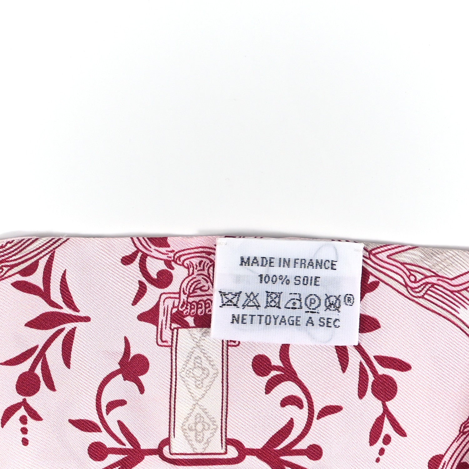 Hermes Silk Etriers Remix Twilly Rose Pale Bordeaux 4 of 4