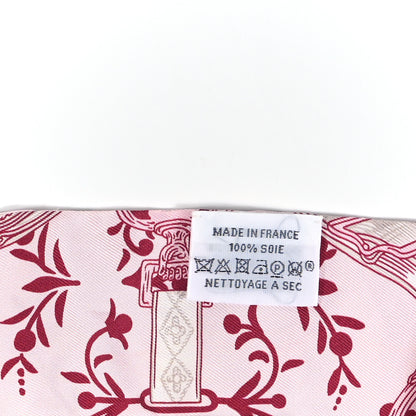 Hermes Silk Etriers Remix Twilly Rose Pale Bordeaux 4 of 4