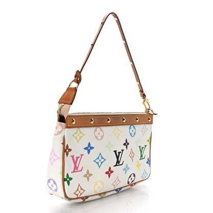 Louis Vuitton Monogram Multicolor Pochette Accessories White 3 of 10
