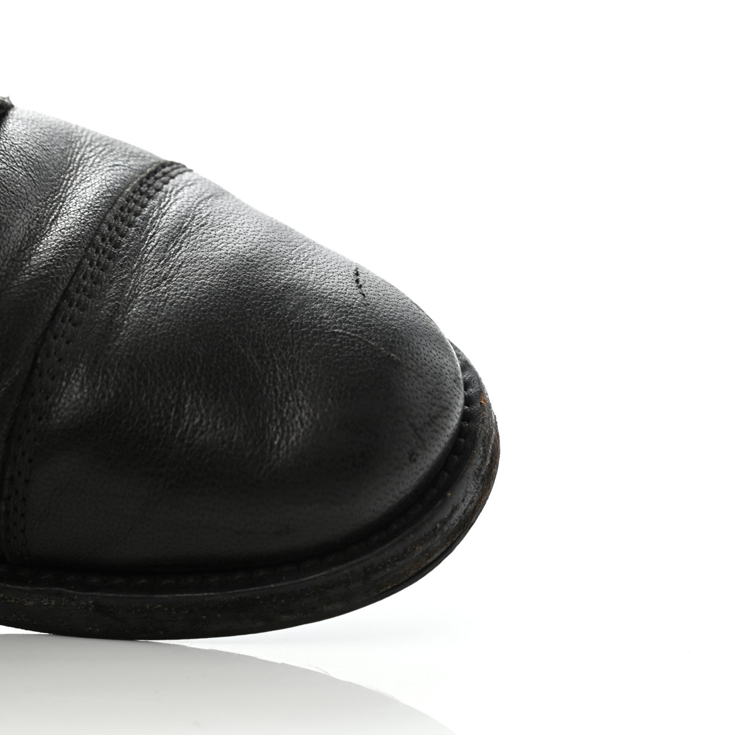 Chanel Calfskin Quilted Lace Up Combat Boots 40 Black 2 of 15